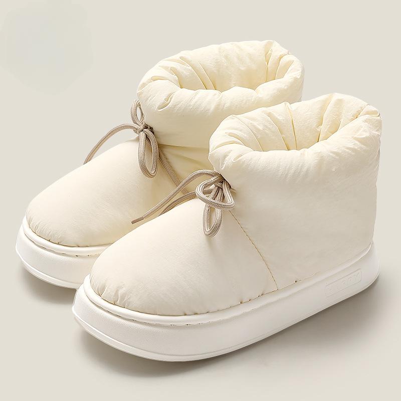 

Модные женские меховые зимние сапоги 2024 Зимние новые сапоги на толстой подошве и плоском каблуке Женские Мужские Классические плюшевые теплые сапоги 44-45 белый