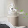 11.4Inch 3 Speed Adjustable LED Ceiling Fan Light 360 Degree Adjustable Arm Quiet Operation Ideal For Bedroom Study Room