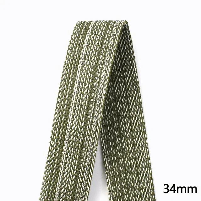 1/2/3/4/5M Cotton Ramie Webbing Strap Tape Jacquard Band Backpack Bag Belt Ribbons DIY Sewing Biasband Clothing Accessories