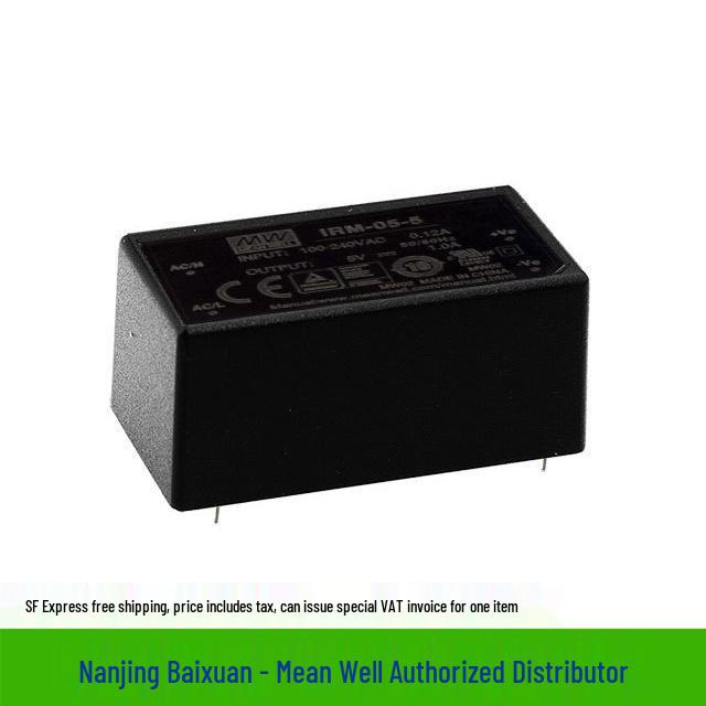 Mingwei IRM-05-24 5W 24V 0.23A Encapsulated Regulated Switching Power Supply