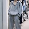 Spring Hooded Two-piece Autumn Casual Suit Women's Loose Sweatpants Sweater