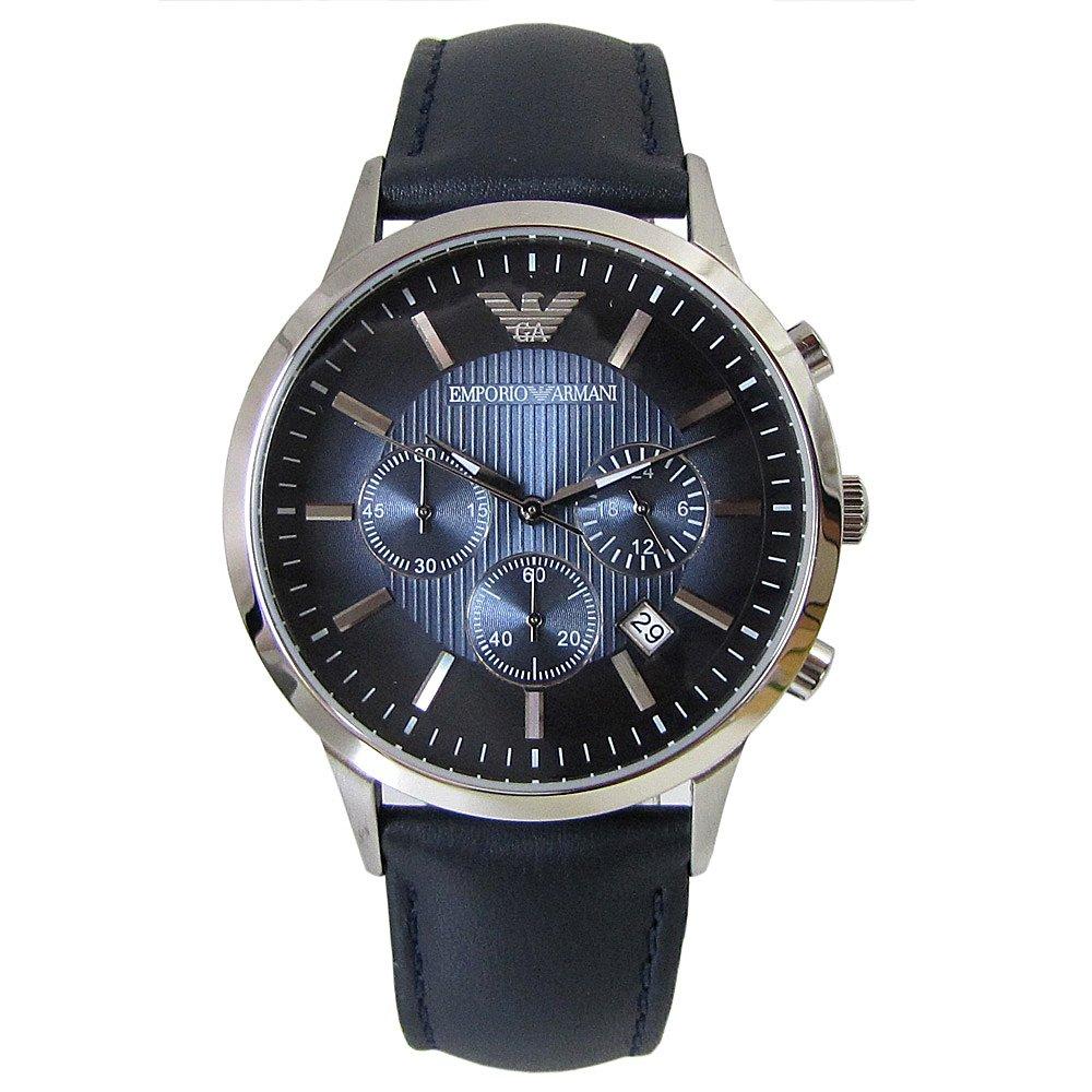 

Emporio Armani ARMANI Chrono Quartz Watch AR2473 with Navy Strap Men s [Used]