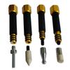 4Pcs Anti-Slip Tap Down Pen Aluminum Alloy Grip Dent Repair Tool Tip Scratch Free Tool