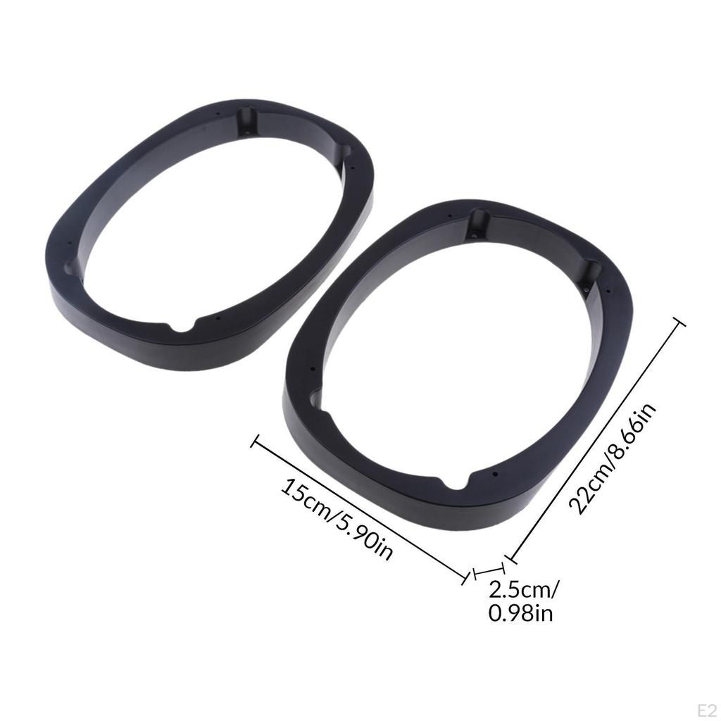 1 Paar 6"x9" Audio Stereo Lautsprecher Abstandshalter, Kunststoff Adapter Kabelbäume, Autozubehör