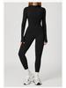 Plush Zipper Jumpsuit - Warm, Slimming, Long Sleeve Sportswear for Winter & Autumn