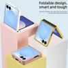 Luxury Wave Pattern Color TPU+PC Phone Case for Samsung Galaxy Z Flip 8 7 6 5 4 Flip 7FE Skin Feel Shockproof Protection Cover