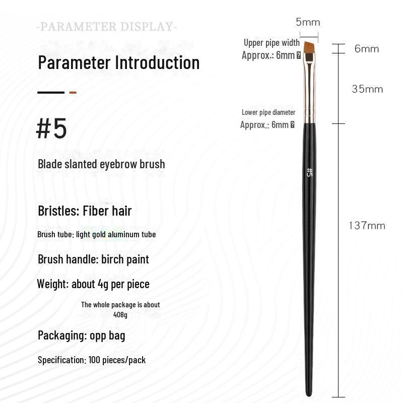 

Точная скошенная кисть для подводки глаз и бровей для макияжа Silkworm