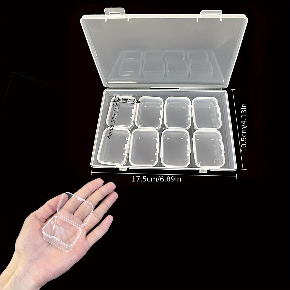 

9/14/24PCS Durable Plastic Storage Box Compartments and Small Containers Transparent Organizer for Beads Jewelry Small Item