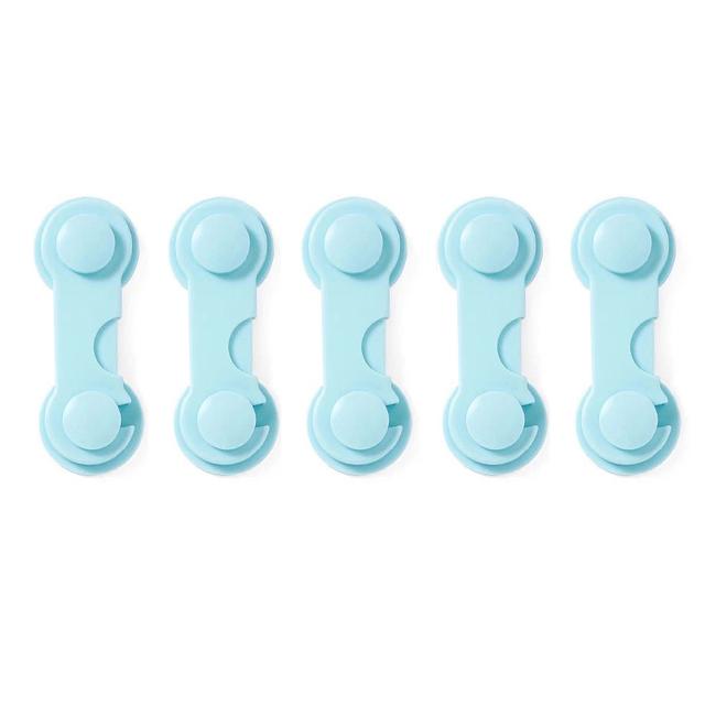5pcs Child Safety Plastic Cabinet Lock Baby Protection From Children Safe Locks for Refrigerators Security Drawer Latches