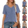 Women's Casual Fashion Comfortable V-Neck Loose-Fit Top