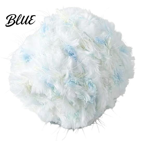 Smooth Weaving Yarn 33M Faux Fur Blend Yarn Soft Fuzzy Mohair for Crochet Thread Knitting DIY Sweater Scarf Hat Colorful Craft Beginners Knitting