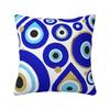 Custom Mediterranean Evil Eye Luxury Pillow Cover Home Decorative Turkish Amulet Culture Cushions for Sofa