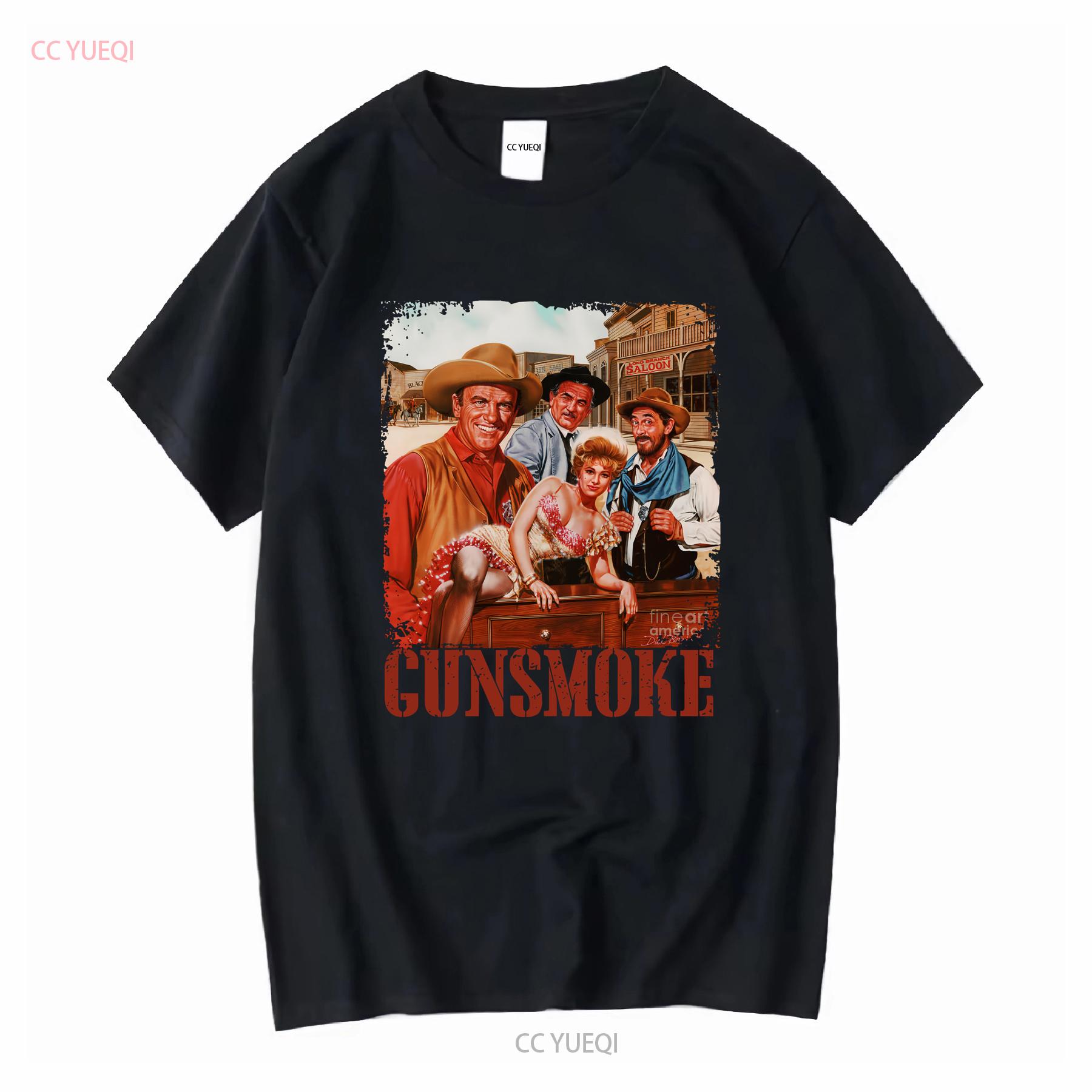 

Gunsmoke American Tv Show Retro T Shirt New vintage Washed fashion designer clothes Slightly Comfortable Top For Everyday Wear 4XL