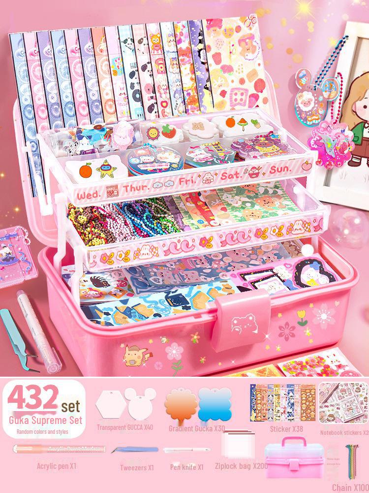 

Набор наклеек Guka из 3 слоев: Детская игрушка с подносом и местом для хранения крем-клея