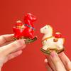 With Blessing Word Year of The Horse Zodiac Ornament Mini Pony Sculpture Horse Mascot Statue Gift