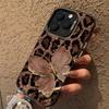 Luxus Schmetterling Leopard Muster Galvanisiert Handyhülle Für Xiaomi Redmi Note 14 13 12 11 10 Pro Plus 12S 11S Redmi 14C 13 Hülle