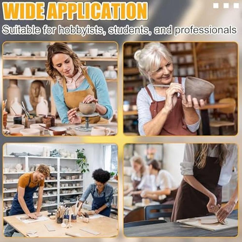 80Pcs Pottery Sculpting Clay Cleaning Tool Set Includes Clay Cutting,Modeling, Trimming Tools For Beginners Level