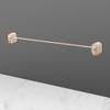 Bathroom Single Towel Rack Perforation Free Wall Mounted Towel Bar Bathroom AccessoryWhite Lengthened