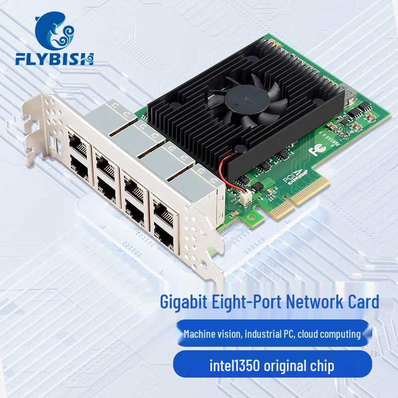 FLYBISH Gigabit Ethernet PCIe Server Network Card (CN version)