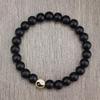 Chinese Style Turquoise Tai Chi Beaded Elastic Bracelet for Women – Unique and Simple Design