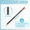 PATIKIL Drawing Hexagonal Pencils for and 24-Pack B-Type Pencils, Pre-Sharpened Sketching, Painting, Drawing, Red/Black