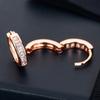 10mm Circle CZ Zircon Hoop Earrings For Women Bohemian Gold Color Silver Color Small Round Earrings Fashion Girl Jewelry