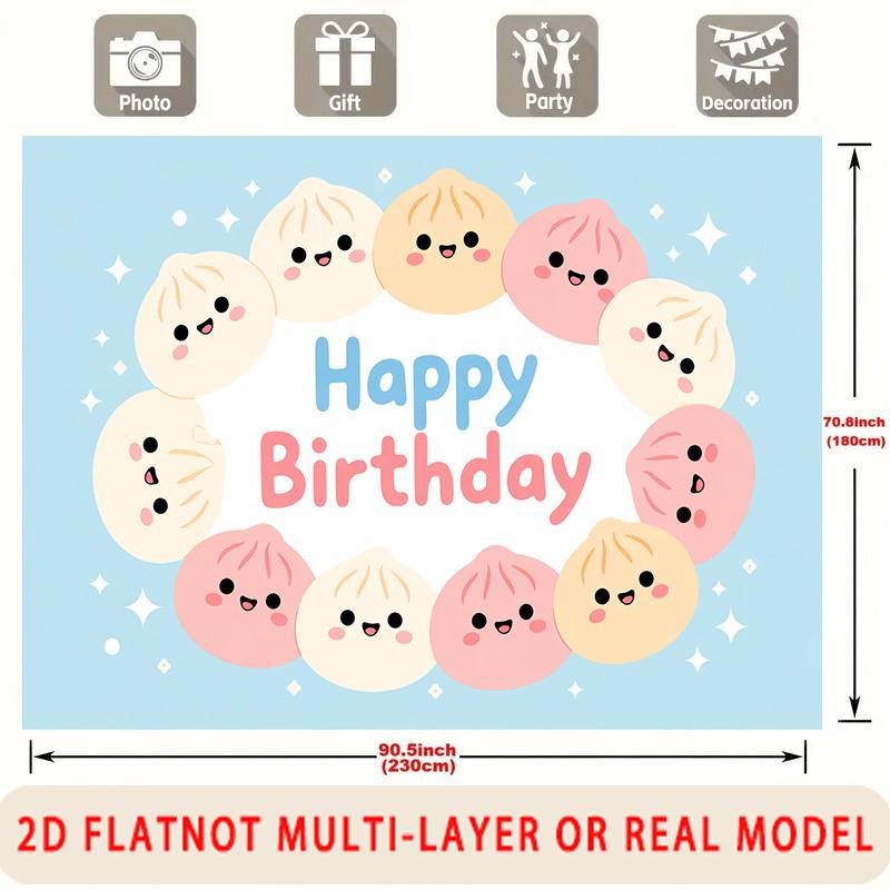 Party Backdrop Happy Birthday Birthday Photo Booth Background Front Door Decor