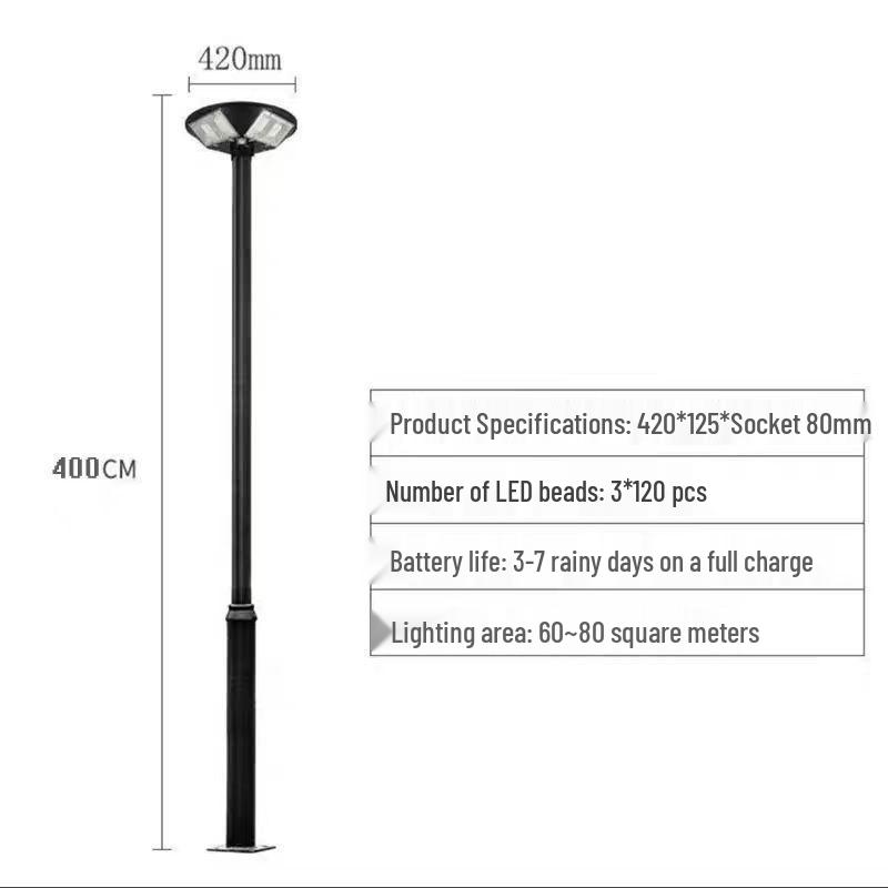 Custom UFO Shaped Solar Powered Waterproof Outdoor Lamp - Super Bright High Power Circular Design