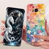 Clear For Samsung Galaxy S8 Plus SM-G955F Cover For Samsung S8+ Case Luxury Crown A-Z Letters 2D Flat Pattern Soft Phone Case