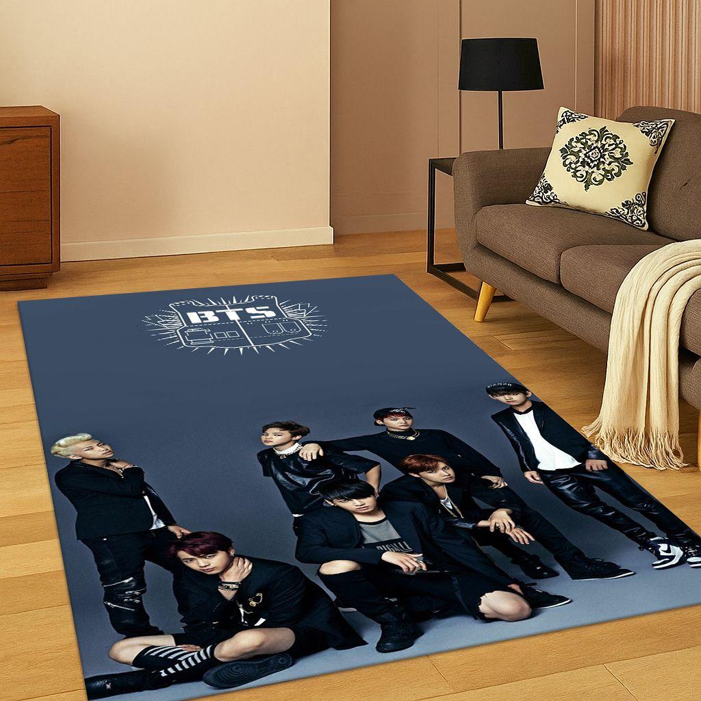 Kpop Star B-BTS Kim JIN SUGA V Carpet Rug for Bedroom Living Room Sofa Home Doormat Home Decor,Area Rug Non-slip Floor Mat Gift