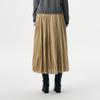 Broadcast Pleated A-Line Midi Skirt