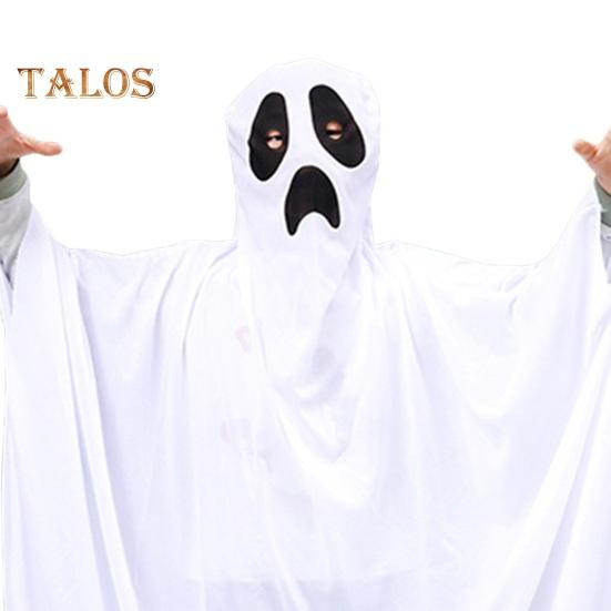 Children Halloween Cape Ghost Cosplay Haunted House Halloween Party Performance Costume Full-covered Adult Masquerade Poncho with Hood