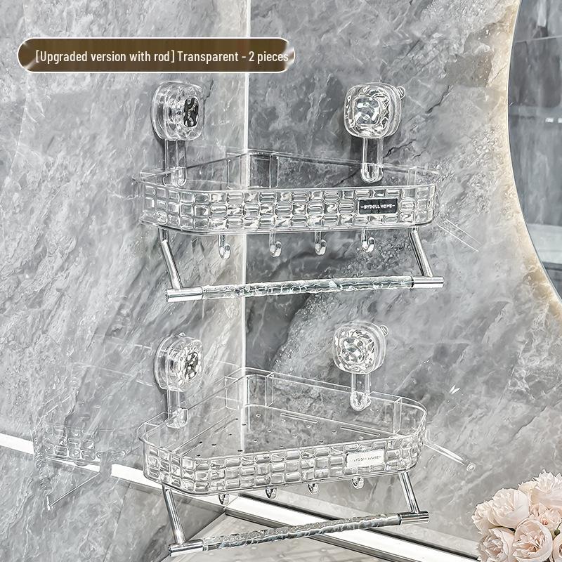 Dusch- und Badezimmer-Aufbewahrungsregal mit Saugnäpfen ohne Bohren