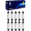 10 Pack 6411 Festoon Bulb 12V 10W Xenon Bulb Sv8.5-8 T3.25 10X41mm