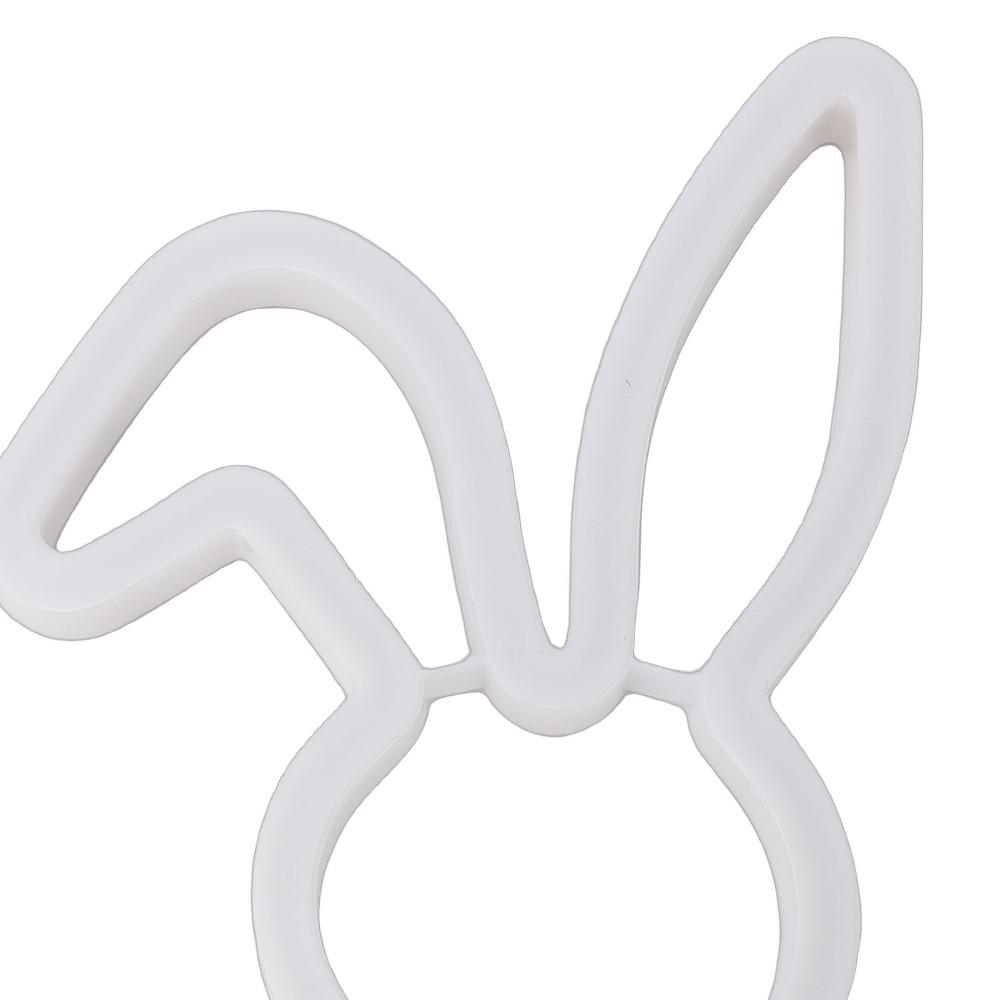 USB Battery Powered Bunny Neon Light Plastic LED Bunny Night Light Easter Bunny Sign  For Business