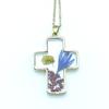 Trendy Cross-Border Dried Flower & Butterfly Pendant Necklace, Eternal Summer Fashion
