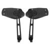 Modern Motorcycle Accessory Mirror Shatter Resistant Glass ABS Housing Easy Angle Adjustment Suitable for Scooters Bikes