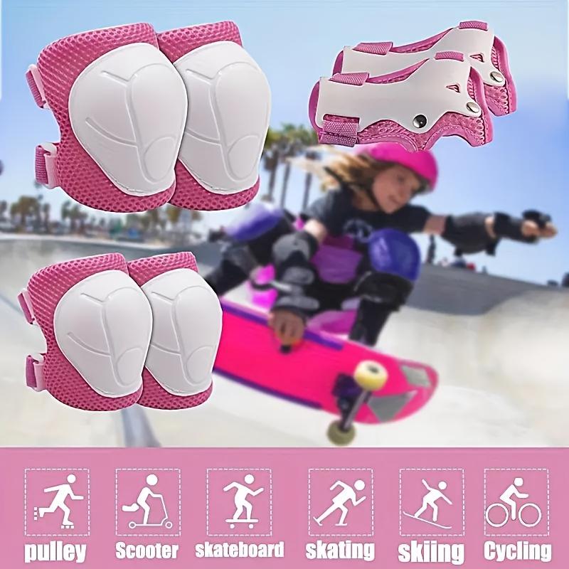 6pcs Kids' Sports Protective Gear Set for Ages 3-8 - Knee Pads, Elbow Guards, Durable PE Material, Shock Absorbent
