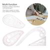 4Pcs Clear Transparent Sewing Ruler Kit Multi-Function Pattern Making Ruler  For Tailors