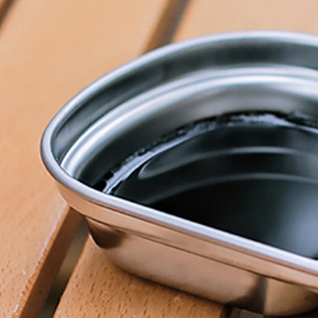 Bol pentru condimente cu 1/2/3/4 compartimente Oțel inoxidabil 304 Compartiment Divizat Farfurie pentru sos Veselă rezistentă la coroziune pentru picnic în aer liber