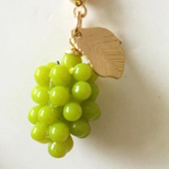 1 Pair Ear Studs Grape Japan Korean Style Jewelry Green Fruit Stud Earrings Jewelry