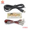 DIY Zero Delay Arcade USB Encoder PC to Joystick Arcade Rocker Circuit Board Control Module for MAME 1Pin with Cable Push Button
