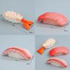 Magnetische Kühlschrankdekoration mit simulierten süßen Garnelen, Lachs und Sushi im Cartoon-3D-Design für die Küchendekoration