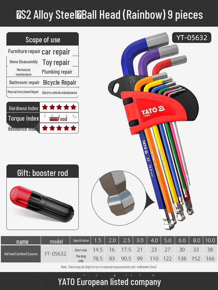Yiertuo Hexagonal Wrench & Screwdriver Set