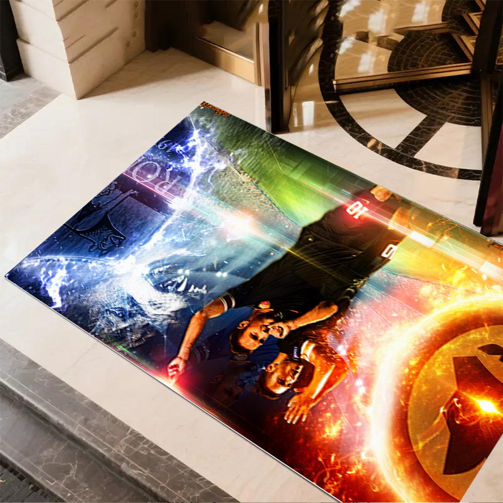 Dynamic Soccer Artwork Carpet Design for Study room Outdoor Game Room Kitchen Anti-slip Rug Anime Office Decor Best for Christmas