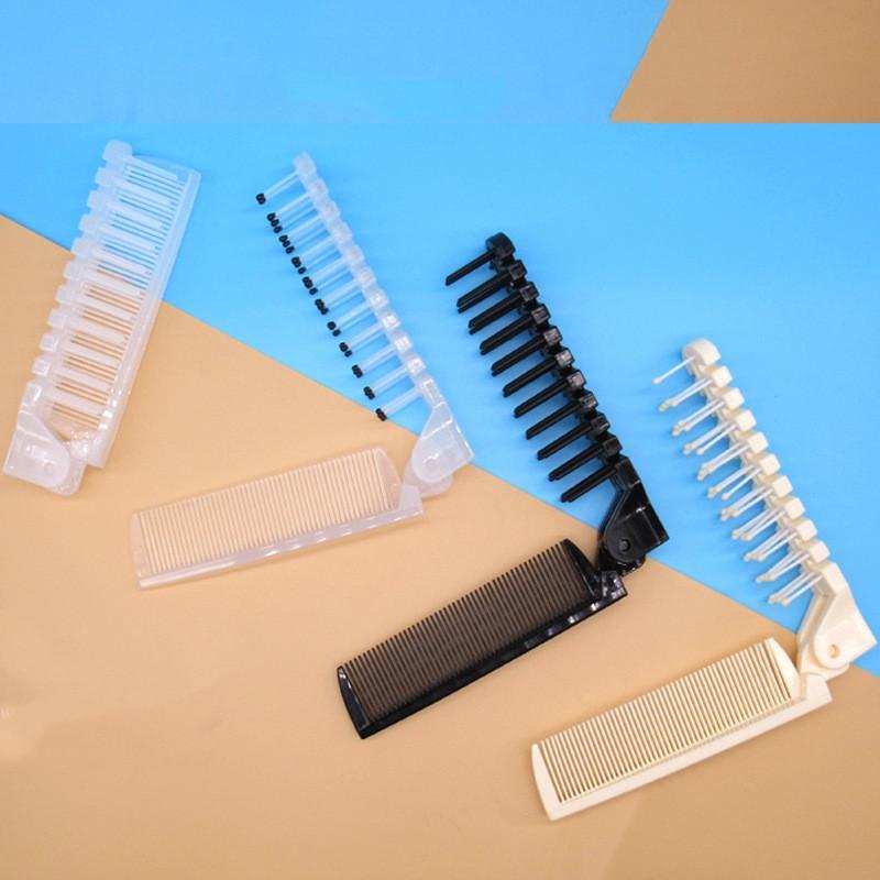 1PC 2 In 1 Portable Folding Hair Comb Head Massage Hair Comb Anti Static Hairdressing Tools for Women Professional Hair Styling Tool