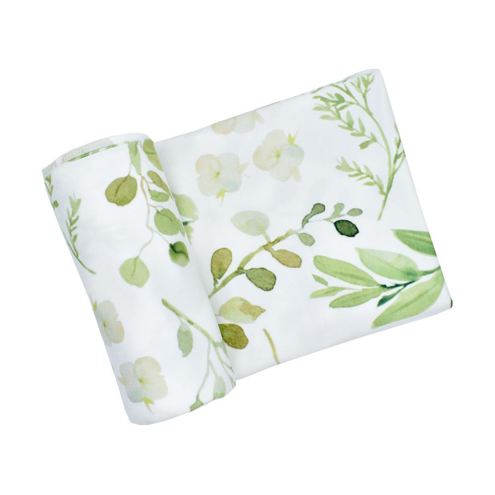 80*80cm  Multi-Functional Watercolor Printing Elastic Ultra-Flexible Towel Swaddle