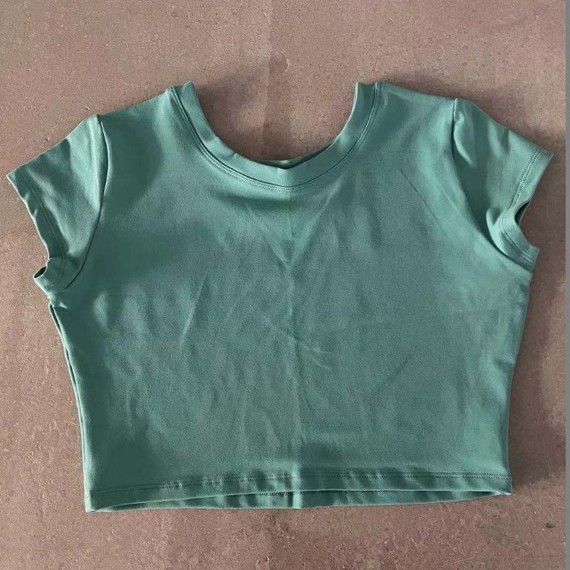 Summer New Style Slim Tight-fitting Women's Fitness Short-sleeved