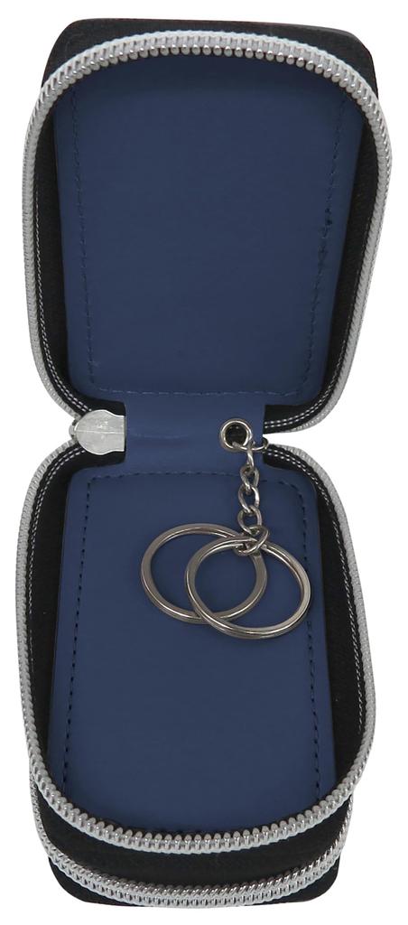 MOOMIN Key Smart Key Double Zipper Round Carabiner Popular Little My NV Double Case, Compatible, Zipper, Hook, Keychain, Character, Design, Pocket,