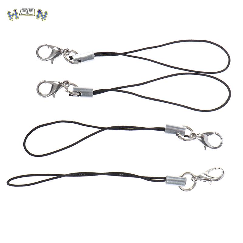 10pcs Nylon Wrist Strap Lanyard For Camera Cell Phone IPod USB Mp3 Mp4 Keychains Hooks Mobile Phone Strap Keyring Key Ring